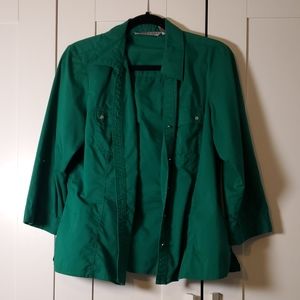 Green Size Large button shirt